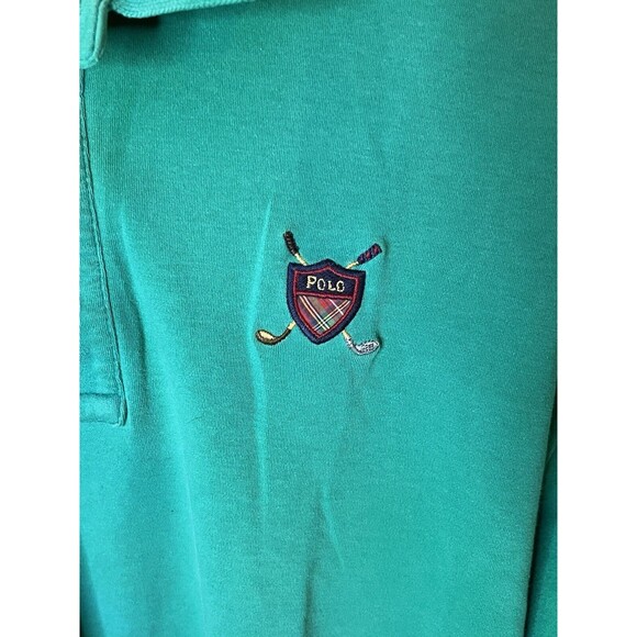 Polo Golf Ralph Lauren Men’s Large Green Short Sleeve Polo Shirt 100% Cotton - Picture 2 of 7